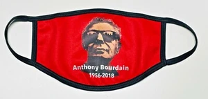 Anthony Bourdain The Great Chef & Story Teller Memoriam Printed Face Mask/Cover - Picture 1 of 3