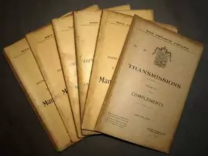 Ecole d'application d'artillerie LES TRANSMISSIONS 6 volumes Armée de terre 1934 - Imagen 1 de 2