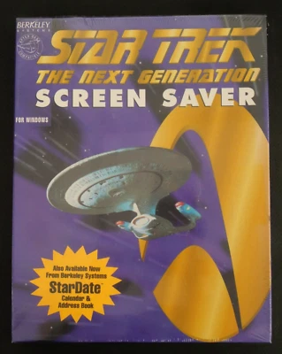 STAR TREK THE NEXT GENERATION SCREEN SAVER FOR WINDOWS BERKELEY SYSTEMS (1994) - Image 1 of 4