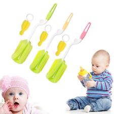 Baby Milk Bottle Nipple Cleaning Brush Tool 360° Rotatable Feeding Cup Cleaner
