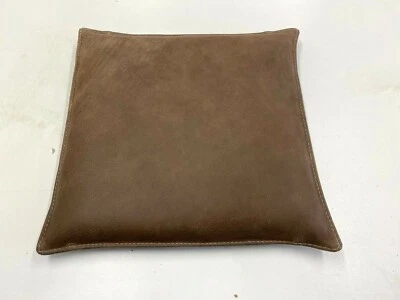 Chair Cushion Seat Cushion 3 Sizes Anti-skid Real Leather Braun Vintage - Image 1 of 4