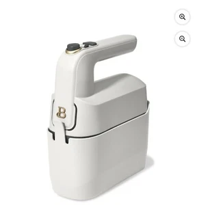 Schöner elektrischer Handmixer mit 6 Geschwindigkeiten, weiße Glasur von Drew Barrymore - Bild 1 von 6