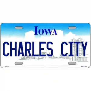 Letrero de metal Charles City Iowa - Imagen 1 de 1