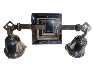 Aplique de pared doble Art Deco Rejuvenecimiento W578PC cromo pulido 2004 - Imagen 1 de 11