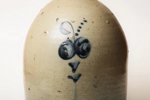 Antique SB Bosworth Stoneware 2 gal. Jug - 1870-1890 -  Hartford CT - Picture 1 of 10