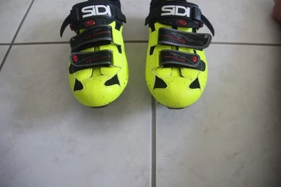 SIDI Rennradschuhe 5-FIT - Herren - Größe 41 1/2 -Carbon schwarz/gelb - Bild 1 von 4