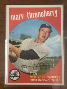 1959 Marv Throneberry Yankees #326 Topps - Sehr guter Zustand + - Bild 1 von 2