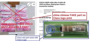 Cisco QSFP-40G-LR4-S QSFP+LR4 SFP-25G-SR-S FAUX Chine chinois, Hong Kong pièces - Photo 1/4