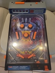 Vintage 1979 TOMY Atomic Pinball #7054 Tabletop Arcade Game Machine Toy Black - Picture 1 of 5