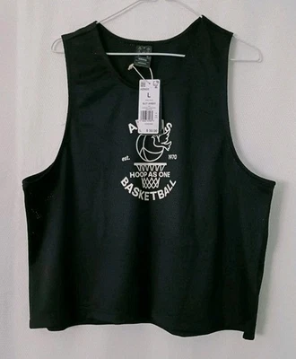 BRAND NEW Adidas Black Basketball Signature 1970 Mesh Jersey Top Sz.Large  - Image 1 of 4