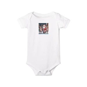 Santa & Snowman Infant Bodysuit, Baby Christmas Outfit - Picture 1 of 5