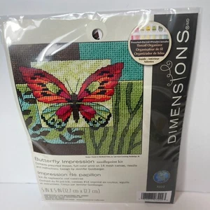 Dimensions Butterfly Impression Needlepoint Kit Printed Mesh Canvas Kit Crafts - Picture 1 of 16