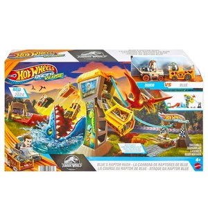 Hot Wheels Cars Racer Verse Jurassic World Owen VS Blue Kids Jurassic World Park - Picture 1 of 14