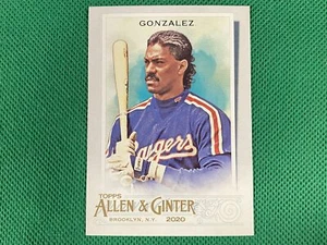 2020 Topps Allen and Ginter #315 Juan Gonzalez SP Texas Rangers - Picture 1 of 1
