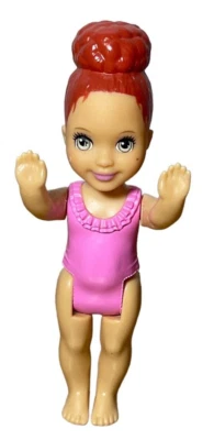 Boneca Barbie Ginasta Kelly Kid 2018 em collant rosa mattel - Imagem 1 de 4