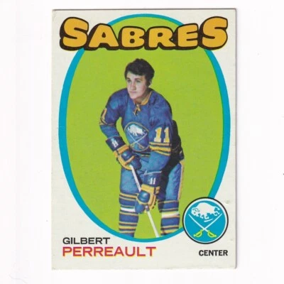 Gilbert Perreault 1971 72 Topps NHL Hockey 60 Buffalo Sabres  Foto 1 de 3