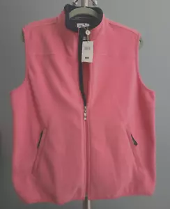 NWT ASHWORTH L WOMEN’S Size L Pink Vest Zip - Picture 1 of 10