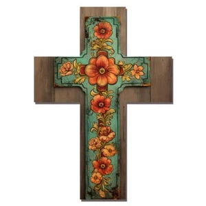 Crosses Wall Decor Cross Hanging Sign Rustic Wooden Cross Wall Decor Wooden C... - Picture 1 of 5