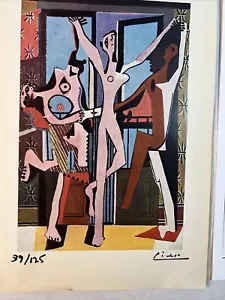 Pablo Picasso -The Maids Of Avignon 1954 Print  - Hand Tipped Color - Picture 1 of 5