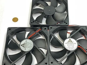 3 x  GDSTIME 5V 2Pin 12cm 120mm x 25mm GDA 1225 Axial Exhaust Cooling Fan G16 - Picture 1 of 2