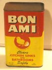Vintage Bon Ami Cleaner Powder Unopened Tin Advertising Grocery Laundry Farmhous