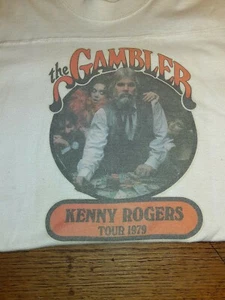 Vintage Original 1979 The Gambler Tour T-Shirt Kenny Rodgers Größe Small - Medium - Bild 1 von 8