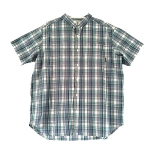 Columbia Shirt Mens XL Blue Plaid Rapid River II Short Sleeve Fishing Hiking - Picture 1 of 11