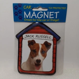 Jack Russell Terrier Car / Fridge Magnet Dog House UV Protected Cute Fun - Picture 1 of 4