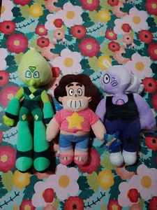 Plush Set Of 3 Steven Universe Amythyst Peridot Brand New Official Licensed - Picture 1 of 7
