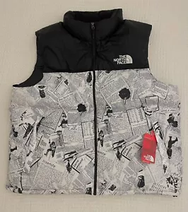 Chaleco de Plumón de Ganso Nuptse Novedad The North Face Hombres - Estampado Negro Blanco - 3XL - Imagen 1 de 11