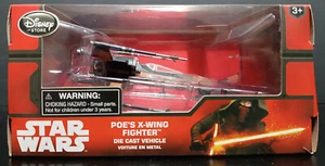 DISNEY STORE STAR WARS THE FORCE AWAKENS POE'S X-WING FIGHTER DIE-CAST VEHICLE - Picture 1 of 10
