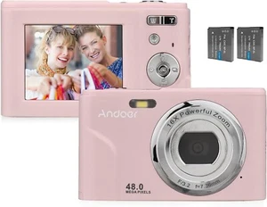 Andoer Portable Digital Camera 48MP 1080P 2.4-inch IPS Screen 16X Zoom - Picture 1 of 6