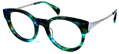 SALT. “HOUSTON” Japan Emerald Green Blue Tortoise Sunglasses Frame 49-23-140 - Image 1 of 4