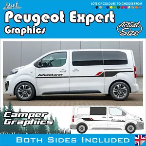 Peugeot Expert SWB / LWB Dispatch Side Stripes Decals Sticker Van Graphics 033 - Picture 1 of 5