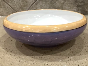 Centro de mesa de porcelana Lusterware cuenco 9" con Mitsu-Boshi azul dorado Japón - Imagen 1 de 9