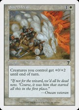 FOIL Shield Wall | MtG Magic 7th Edition | English | Near Mint