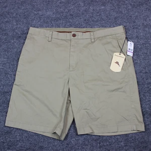 Tommy Bahama Chino Shorts Men's 38 9" Inseam Beige Top Sail Beach Hawaiian - Picture 1 of 12