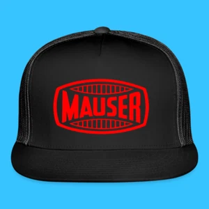 Mauser Guns Schusswaffen Logo schwarz verstellbare Truckermütze Kappe Erwachsenengröße - Bild 1 von 5