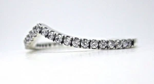 Authentic Pandora #196316CZ-54 Shimmering Wish Ring with Clear CZ Size 7.5 - Picture 1 of 5