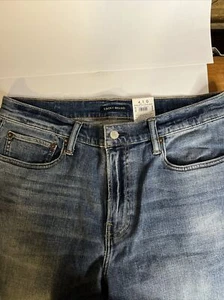Lucky Brand Men's Jeans Blue Size 34x32 '181' Relaxed Straight Stretch jeans rip - Picture 1 of 12