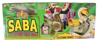 VTG Bandai Mighty Morphin Power Rangers 1994 SABA The Talking Tiger Saber Figure - Image 1 of 4
