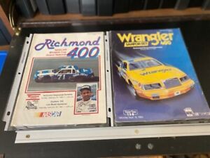1983 Richmond Nascar Race Programs Lot of 2