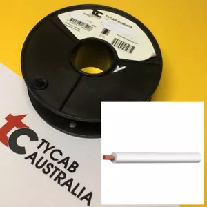 30m x 13 Amp Auto cable 2.5 mm White General pupose electrical wire TYCAB - Picture 1 of 4