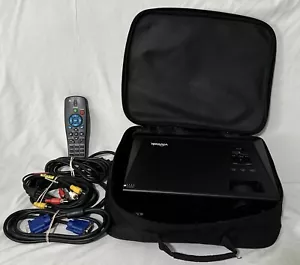 VIVITEK D825MS DLP Projector With Case, Remote, Cables Preowned Tested Works!! - Picture 1 of 11