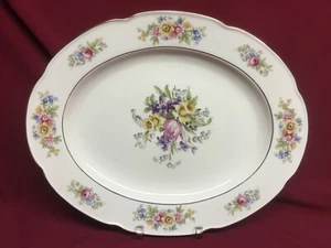 Tirschenreuth #4593 Springtime 14" Ovale Servierplatte Germany - Bild 1 von 2
