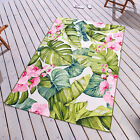 In- und Outdoor Teppich OASIS 175x120cm rosa grün weiß Läufer floral wetterfest