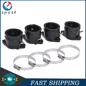 4Pcs Carburetor Intake Manifold Boot Fit For Yamaha YZF600R FZR600R - Picture 1 of 9