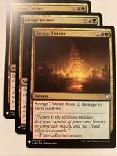 3x MTG Savage Twister Mystery Booster Commander 2018 190/307 Regular Uncommon NM