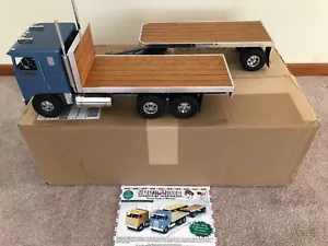 Smith Miller Fred Thompson Kenworth Truck and Flatbed Trailer Blue #87 NEW - Picture 1 of 23