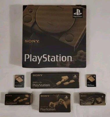 NEW PLAYSTATION 1 SCPH-1000 JAPAN RELEASE 1994 + ORIGINAL ACCESSORIES {30TH} - Image 1 of 4